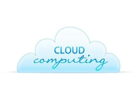 Cloud computing Stock Illustration