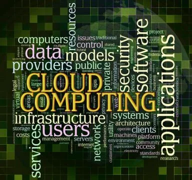 Cloud computing Stock Illustration