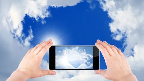 Cloud computing Stock Illustration