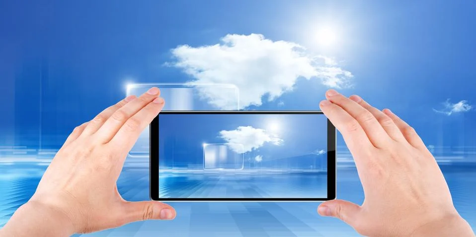 Cloud computing Stock Illustration