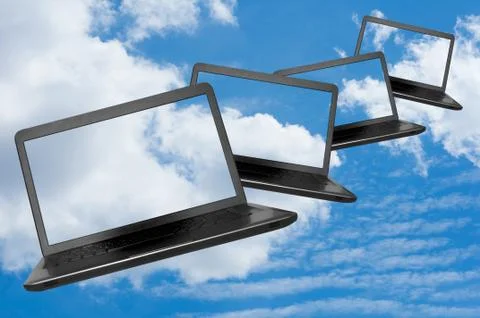 Cloud computing Stock Illustration