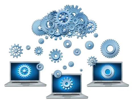 Cloud computing Illustrazione stock