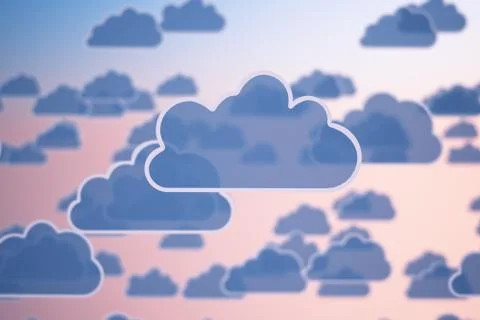 Cloud computing. イラスト素材