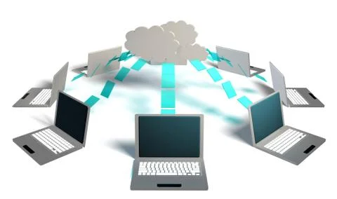 Cloud computing Illustrazione stock
