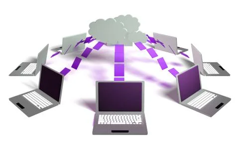 Cloud computing Illustrazione stock
