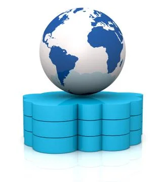 Cloud computing 库存插图