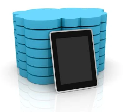 Cloud computing 库存插图