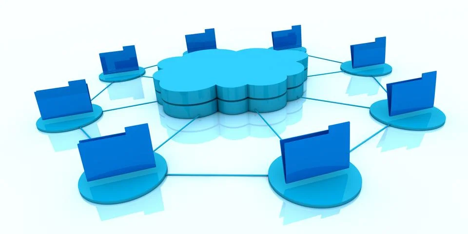 Cloud computing Illustrazione stock