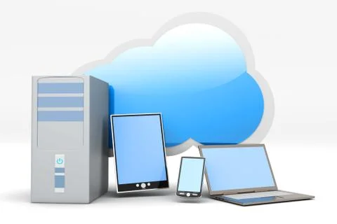 Cloud computing. Stock Illustration