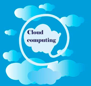 Cloud computing Stock Illustration