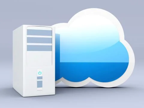Cloud computing. Stock Illustration