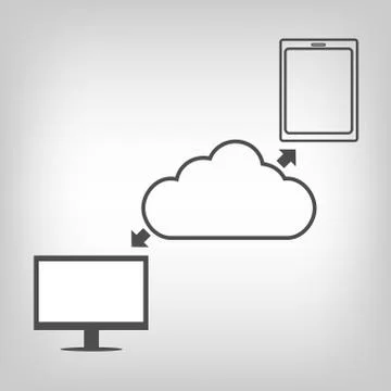 Cloud computing Stock Illustration