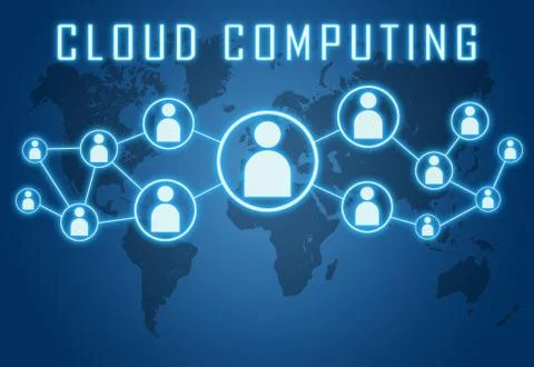 Cloud computing Illustrazione stock