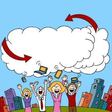 Cloud computing 스톡 일러스트