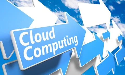 Cloud computing Stock Illustration