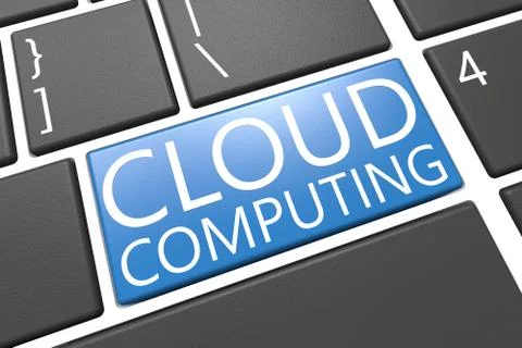 Cloud computing 库存插图