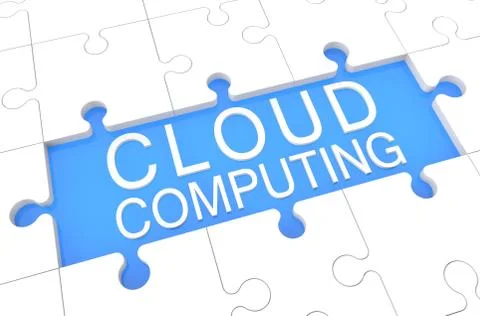 Cloud computing 库存插图