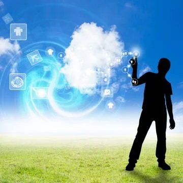 Cloud Computing Stock Illustration