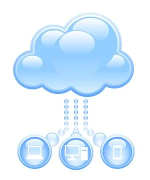 Cloud computing Stock Illustration