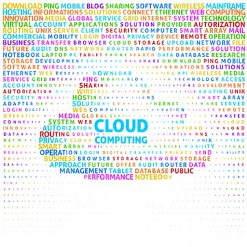 Cloud computing Illustrazione stock