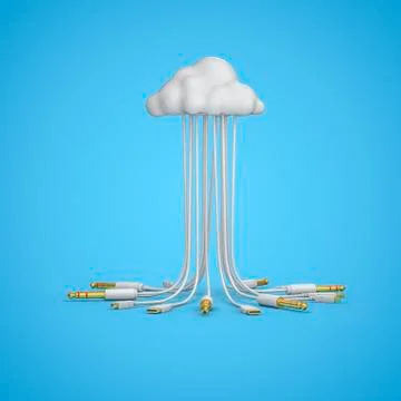 Cloud computing Stock Illustration