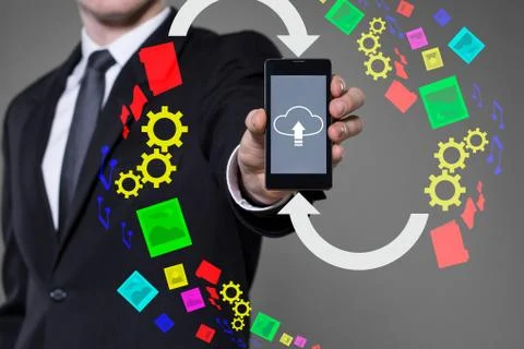 Cloud computing 스톡 일러스트