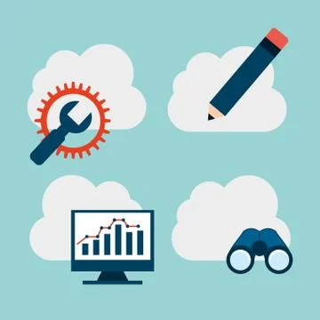 Cloud computing イラスト素材