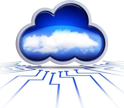 Cloud computing Stock Illustration