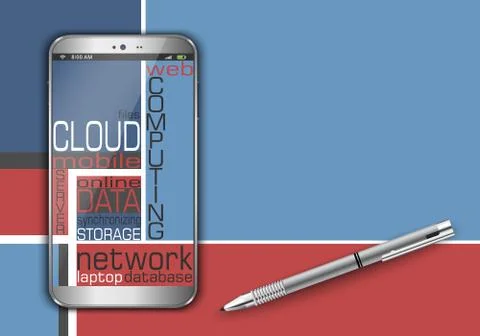 Cloud computing Illustrazione stock