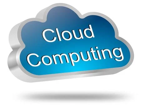 Cloud Computing Ilustração Stock