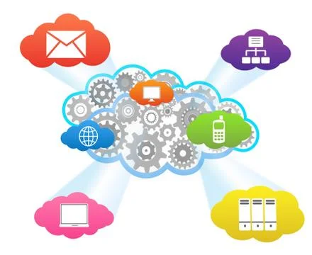 Cloud Computing Stock Illustration