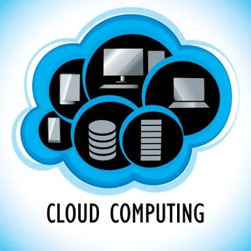 Cloud computing Stockillustratie