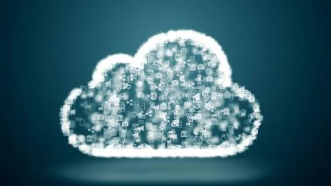 Cloud computing Stock Illustration