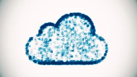 Cloud computing Stock Illustration
