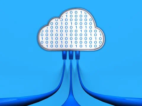 Cloud COMPUTING 库存插图