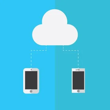 Cloud computing Stock Illustration