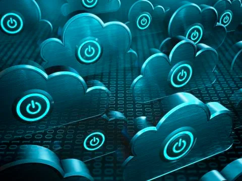 Cloud computing Ilustração Stock
