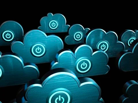 Cloud computing Ilustração Stock