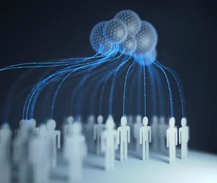 Cloud computing Illustrazione stock