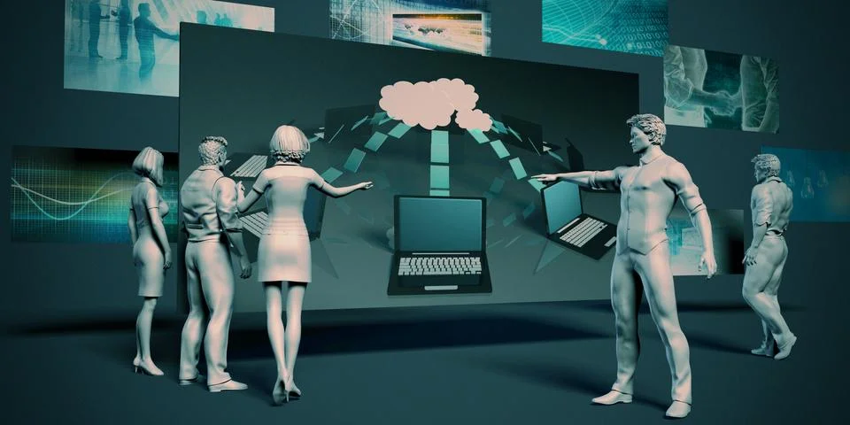 Cloud Computing Illustrazione stock