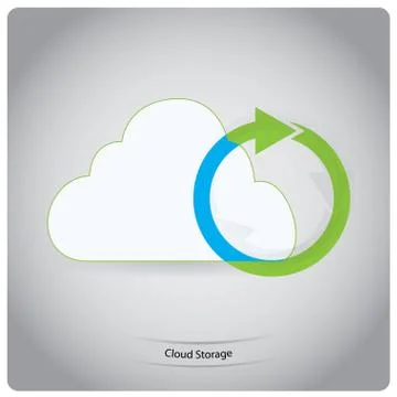 Cloud computing Stock Illustration