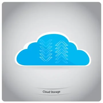 Cloud computing Stock Illustration