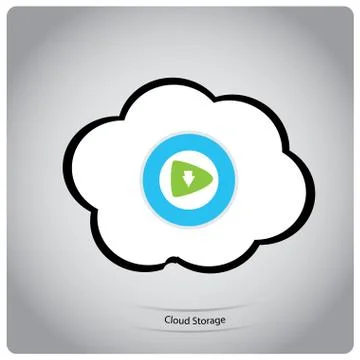 Cloud computing Stock Illustration