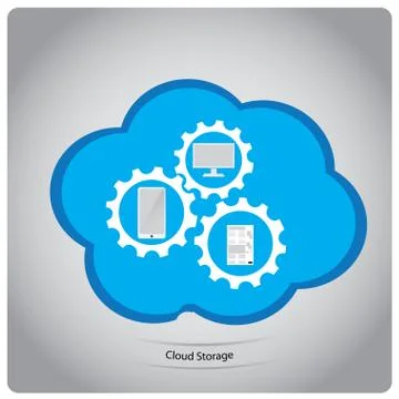 Cloud computing Illustrazione stock