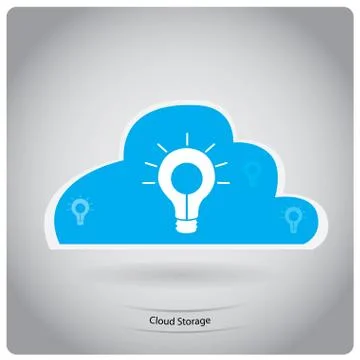 Cloud computing Stock Illustration