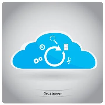 Cloud computing Illustrazione stock