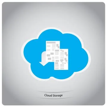 Cloud computing Illustrazione stock
