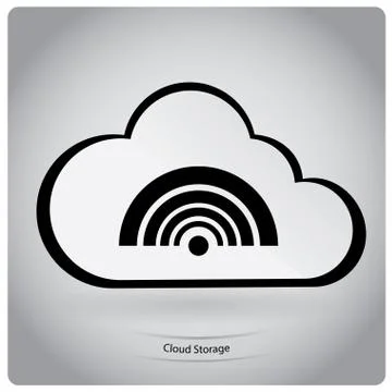 Cloud computing Stock Illustration