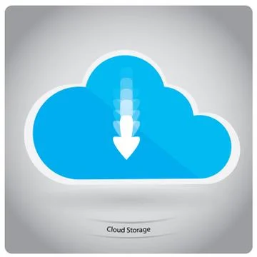 Cloud computing Stock Illustration
