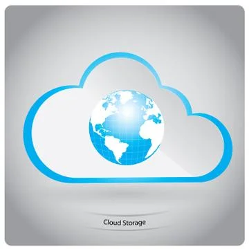Cloud computing Stock Illustration